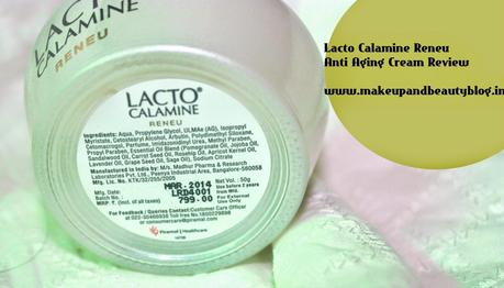 Lacto Calamine Reneu Anti Aging Cream Review