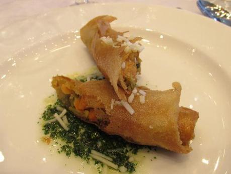 GABF Media Luncheon 2014 Vegetarian starter. Not sure what it is, as it wasn't listed on the menu.