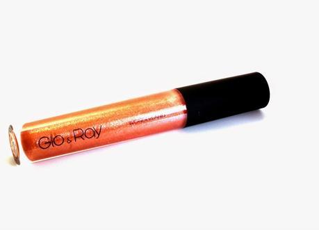 Glo & Ray Wonderland Hydrating Lip Gloss Pumpkin Night Swatches