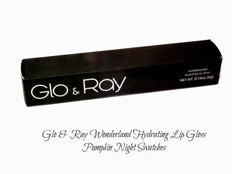 Glo & Ray Wonderland Hydrating Lip Gloss Pumpkin Night Swatches