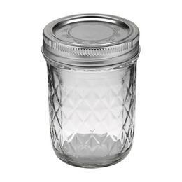 Ball 8oz Regular Mouth Quilted Crystal Jelly Mason Jars 1440081200 12 Pack