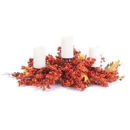 Fall Berry Candle Centerpiece