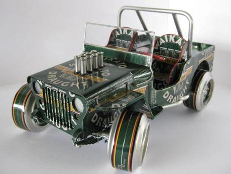Top 10 Miniature Vehicles Made From Recycled Cans