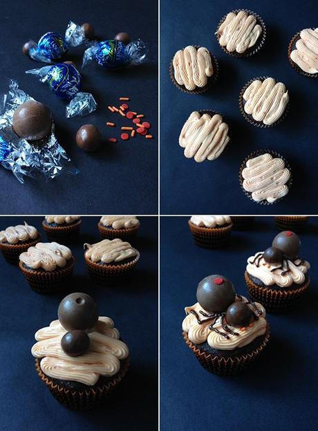 creeptastic spider cupcakes creepy spider cupcakes