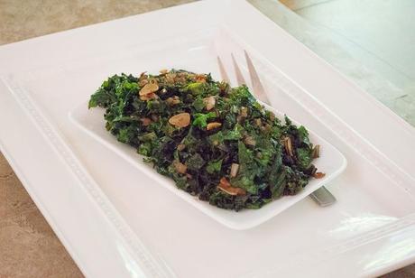 Sauteed Kale with Garlic Chips