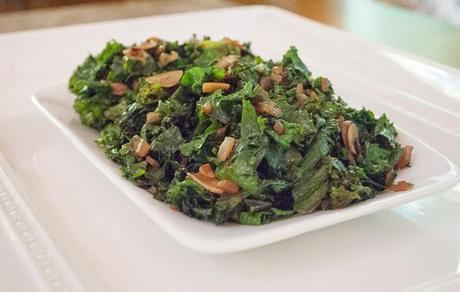 Kale with Garlic Chips