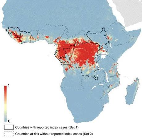 Ebola Outbreak Map 2014