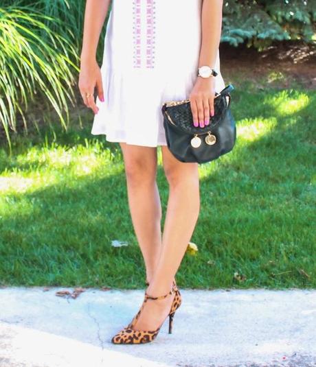 What I Wore: Embroidered Dress ft. Daniel Wellington