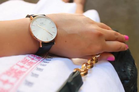 What I Wore: Embroidered Dress ft. Daniel Wellington