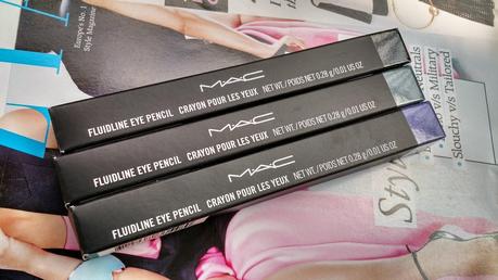 MAC LE Fluidline Eye Pencils from A Novel Romance Collection - Review, Swatches
