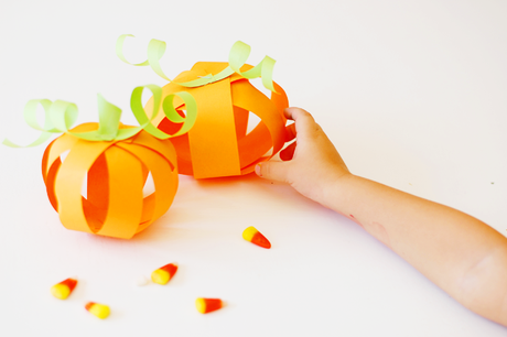 Construction Paper Pumpkins Craft For Kids