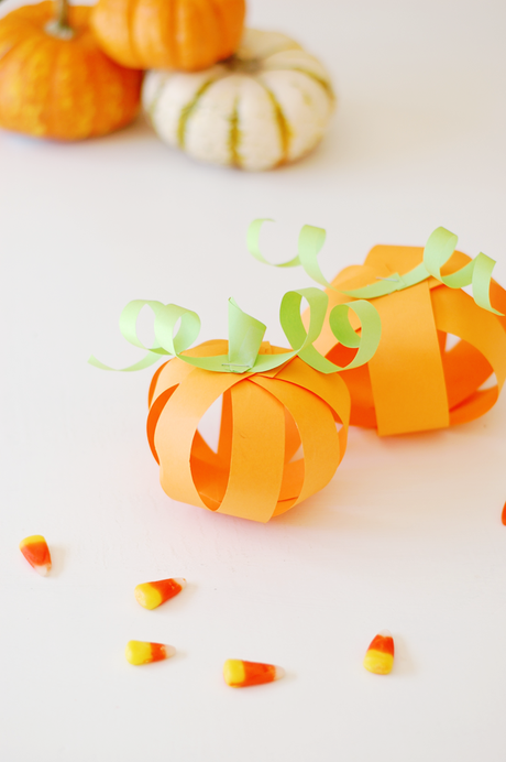 Construction Paper Pumpkins Craft For Kids - Paperblog