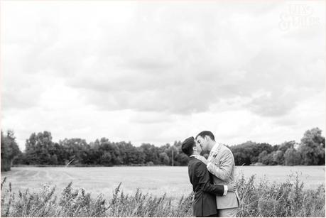 Wedding Portraits in the Cambridge countryside| Sheene Mill Wedding Photographer | Same Sex Wedding | Two Grooms | Tux & Tales Photography