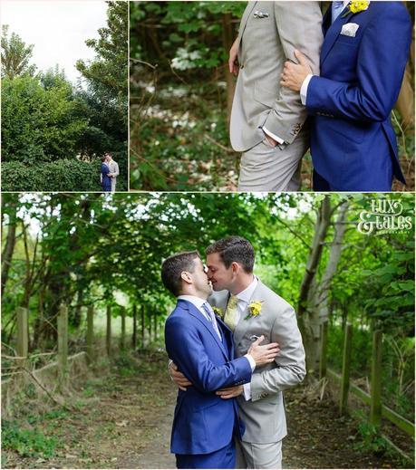 Wedding Portraits in the Cambridge countryside| Sheene Mill Wedding Photographer | Same Sex Wedding | Two Grooms | Tux & Tales Photography