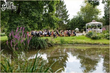 Outside Ceremony in Gazebo | Sheene Mill Wedding Photographer | Same Sex Wedding | Two Grooms | Tux & Tales Photography