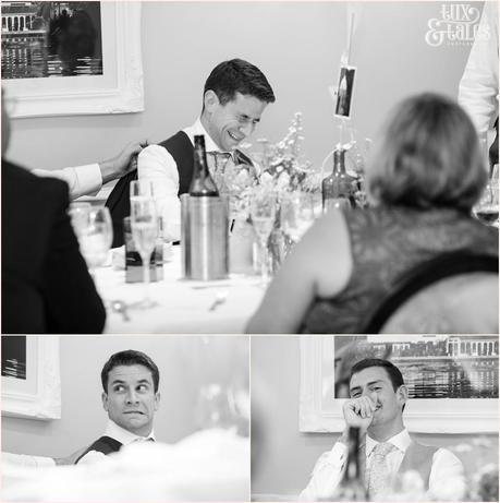 Groom speeches | Sheene Mill Wedding Photographer | Same Sex Wedding | Two Grooms | Tux & Tales Photography