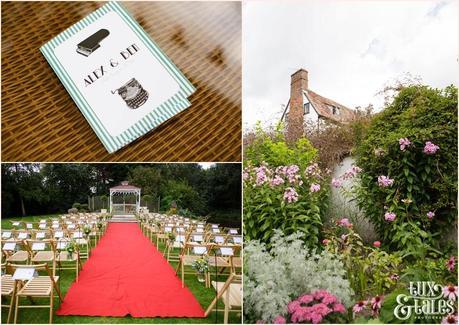 Details of trimmings of Outside Ceremony in Gazebo | Sheene Mill Wedding Photographer | Same Sex Wedding | Two Grooms | Tux & Tales Photography