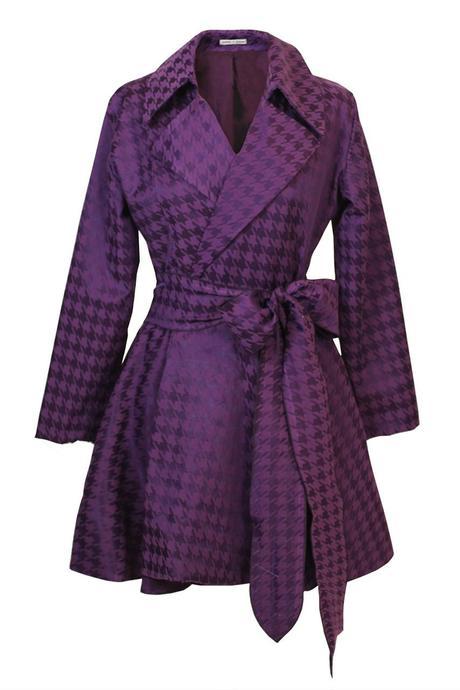 Pick Of The Day: Jones and Jones Paris Purple Dogtooth Coat