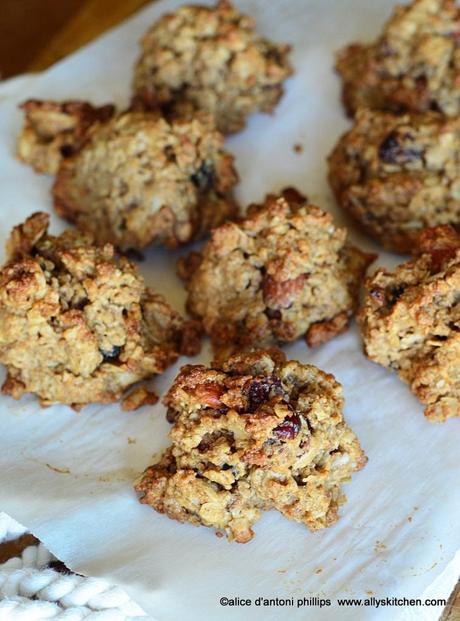 almond butter granola cookies