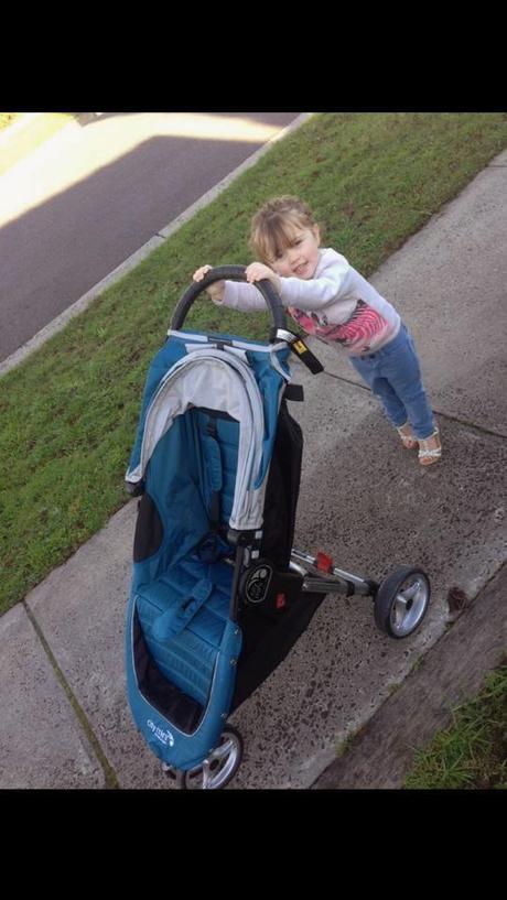 Out around town with Baby Jogger city mini