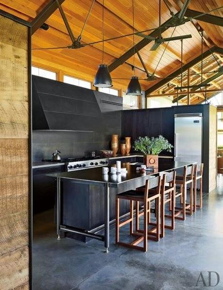 inspiration board | black kitchen