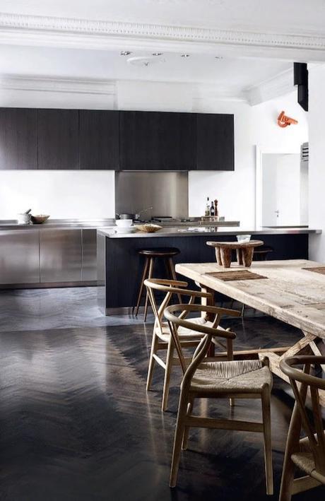 inspiration board | black kitchen