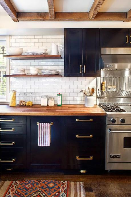 inspiration board | black kitchen