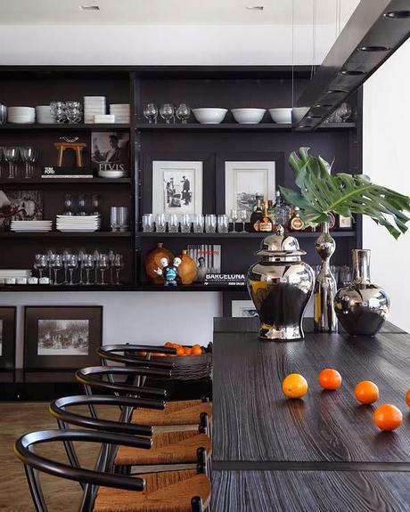 inspiration board | black kitchen