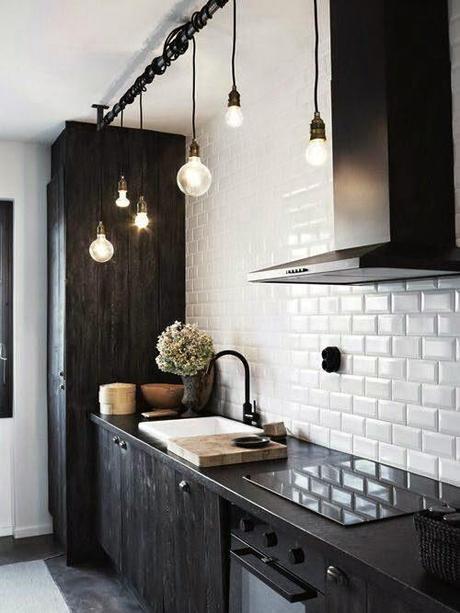 inspiration board | black kitchen