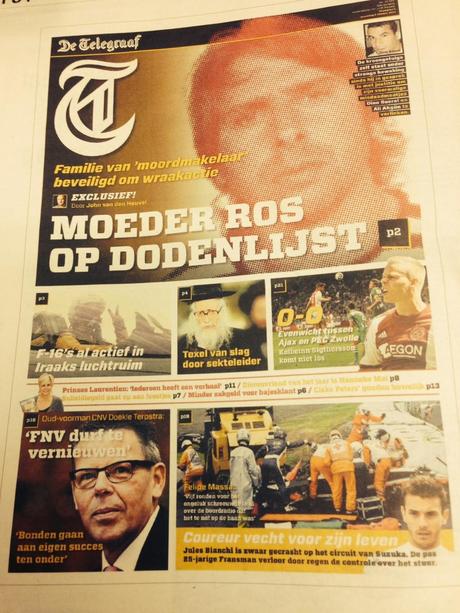 Here is how the competition would redesign De Telegraaf as tabloid