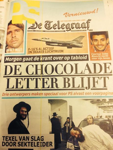 Here is how the competition would redesign De Telegraaf as tabloid