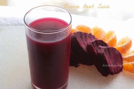 Orange Beet Juice Recipe / Beetroot Orange Juice