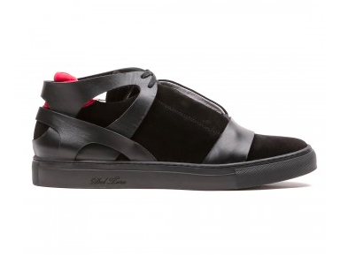 Trainers In The Avant:  Del Toro X Erik Bjerksejo Limited Edition Black Suede and Nappa Cross Trainer