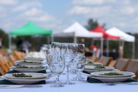 Italian flag tents