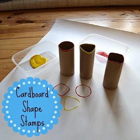 Day 9: Cardboard Shape Stamps