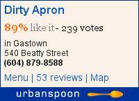 Dirty Apron on Urbanspoon