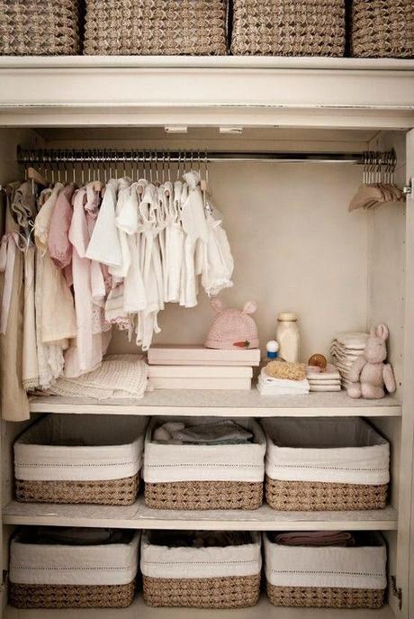 5+ Closet Organization Ideas for the Baby's Nursery