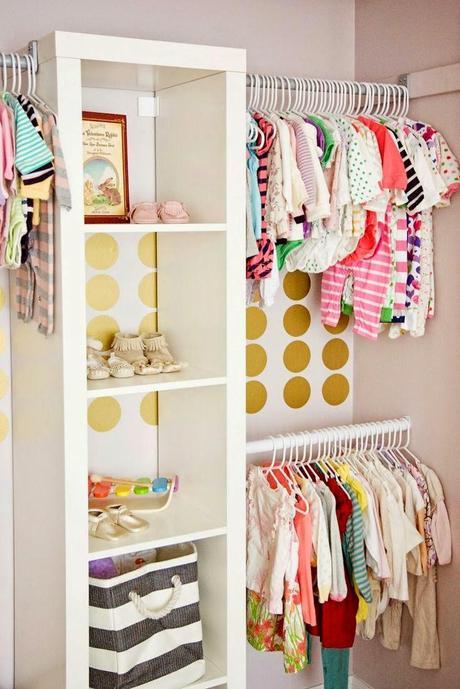 5+ Closet Organization Ideas for the Baby's Nursery