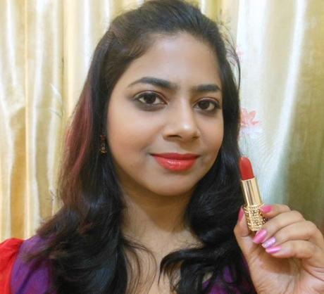 Oriflame Giordani Gold Jewel Lipstick Eternal Red : Review, Swatches, FOTD