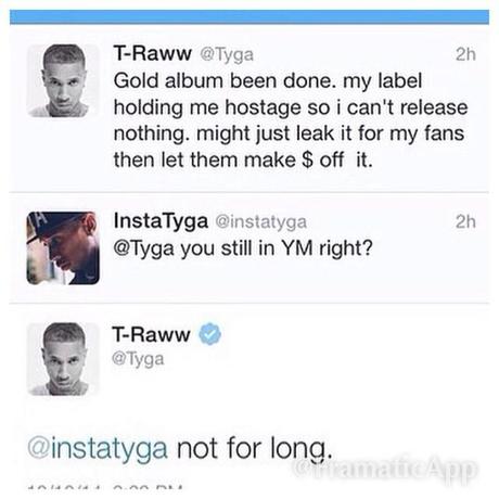 Tyga Claps Back To Young Money’s President