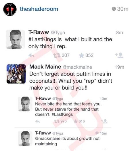 Tyga Claps Back To Young Money’s President