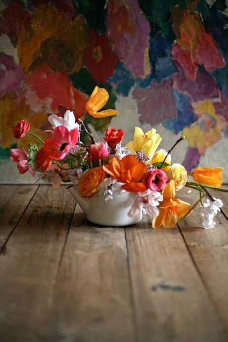 West Elm Paper Flowers Styled By Brooklyn Florist Amy Merrick