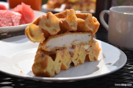 Starting our Week with a Sunrish Waffle Sandwich