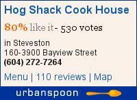 Hog Shack Cook House on Urbanspoon