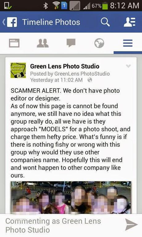 FB SCOOP: SCAM ALERT: Bogus photo editor/designer targets aspiring models