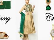 Myntra.com Dazzle Ethnic This Festive Season Gold Emerald