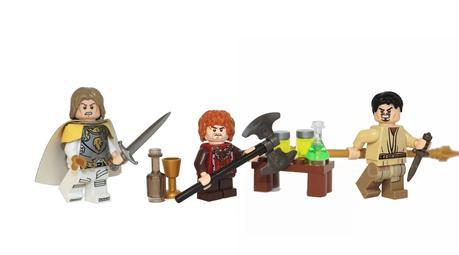 Game of Thrones lego, lego Game of Thrones, Jamie Lannister, Tyrion Lannister, Orberyn Martell, Lego custom mini figures, custom lego, demonhunter bricks