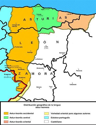 This shows the Asturian-Leonese language area at this time.