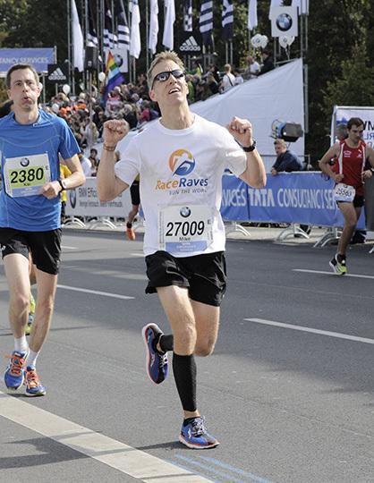 Mike Sohaskey - at Berlin Marathon finish