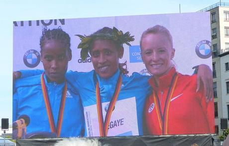 Berlin Marathon - Top 3 female finishers